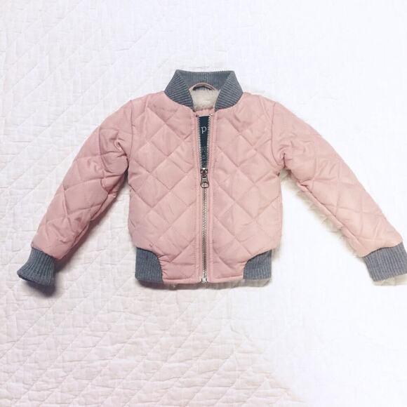 Baby Girl Pink Bomber Jacket Sz 3 Months Pink Baby Jacket - Picture 2 of 4